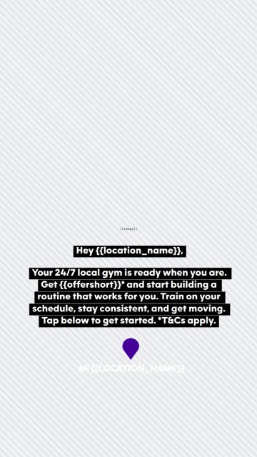 Anytime Fitness club ad