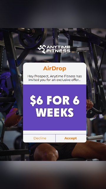 Anytime Fitness club ad